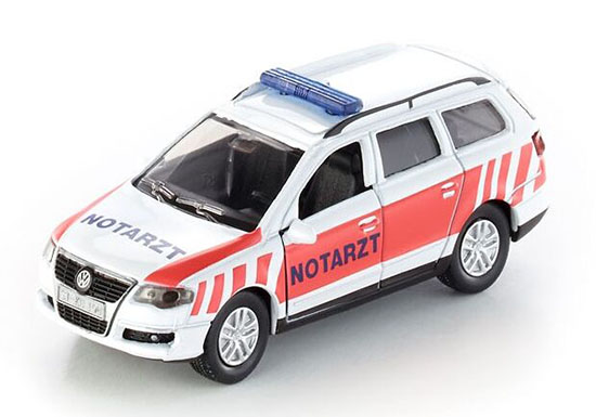 Kids White-Red Mini Scale SIKU 1461 VW Passat Ambulance Car Toy