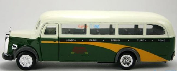 Kids Yellow / Green / Blue Die-Cast Old Euro City Bus Toy