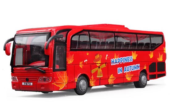 PengHui Toys City Tour Bus Diecast Model 1:50 Blue