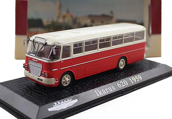 Atlas Red 1:72 Scale Diecast Ikarus 620 1959 City Bus Model