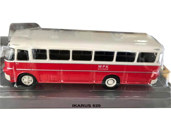 1:72 Scale Red IXO Diecast Ikarus 620 Bus Model