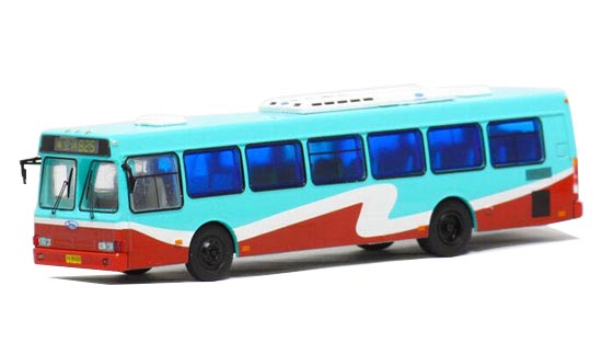 NO.825 Red-Blue 1:76 Diecast Flxible CFC6110GD City Bus Model