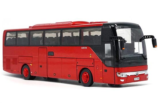 1:42 Scale Red Diecast YuTong ZK6122HD9 Coach Bus Model