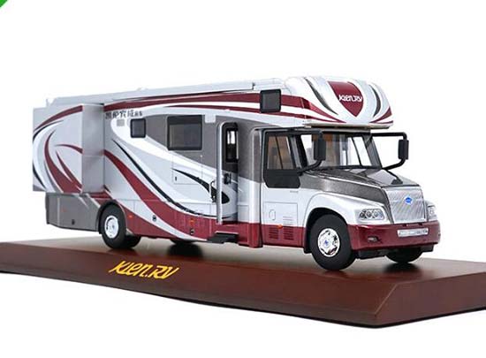 1:42 Scale Silver Diecast YuTong ZK5180 Motor Homes Model