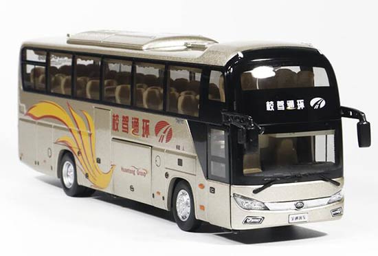 Red / Golden 1:42 Diecast YuTong ZK6118H1Y Coach Bus Model