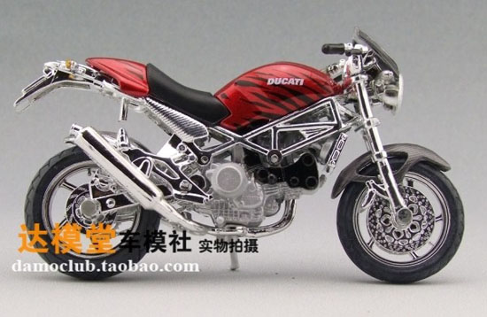 1:18 Scale MaiSto Red Ducati Monster S4 Motorcycle