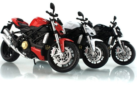 Red / White / Black 1:12 Scale Ducati StreetFighter Motorcycle
