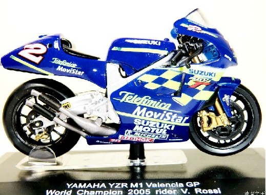 1:22 Scale Blue YAMAHA YZR M1 GP Motorcycle