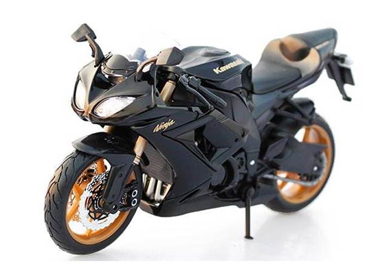 1:12 Scale Black MaiSto Diecast Kawasaki Ninja ZX-10R Motorcycle