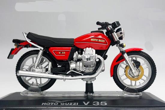 starline moto guzzi red and black V35 bike 1.24 scale diecast model