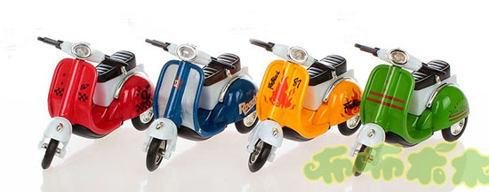 Red / Blue / Yellow / Green Kids Vespa Motorcycle Toy