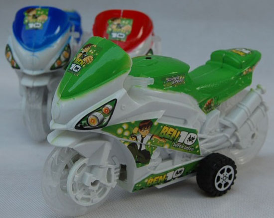 Kids Green / Blue / Red Plastics Motorcycle Toy