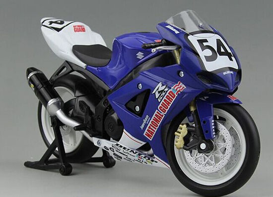 1:12 Scale Blue NewRay Diecast Suzuki GSX-R1000 Motorcycle