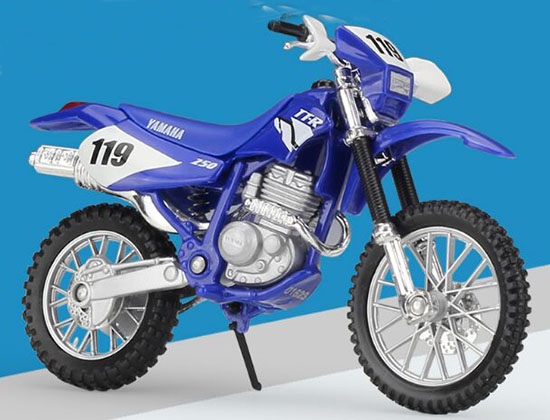 1:18 Maisto YAMAHA TT R250 Motorcycle Motocross Bike Model Blue 