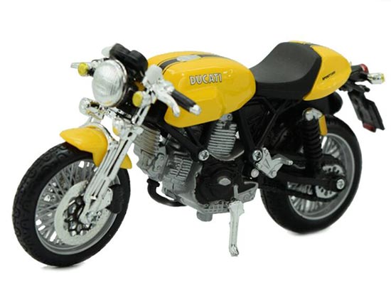 Yellow 1:18 Scale MaiSto Diecast Ducati SPORT 1000 Model