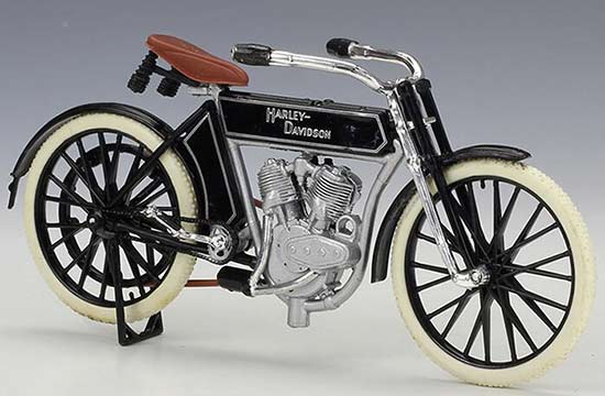 1:18 Black Diecast Harley Davidson 1909 Twin 5D V-Twin Model