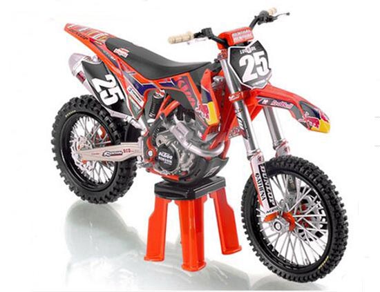 1:12 Scale NO.25 Diecast KTM 250 SX-F Motorcycle Model