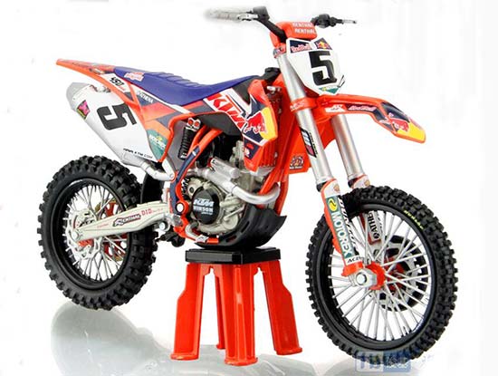 1:12 Scale NO.5 Diecast KTM 450 SX-F Motorcycle Model