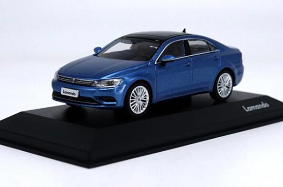 White / Blue 1:43 Scale Diecast Volkswagen Lamando Model
