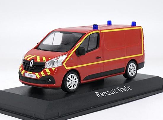 Red 1:43 Scale Police Diecast Renault Trafic Model