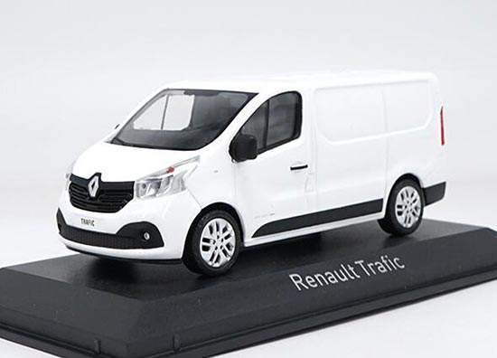 White 1:43 Scale Norev Diecast Renault Trafic Model
