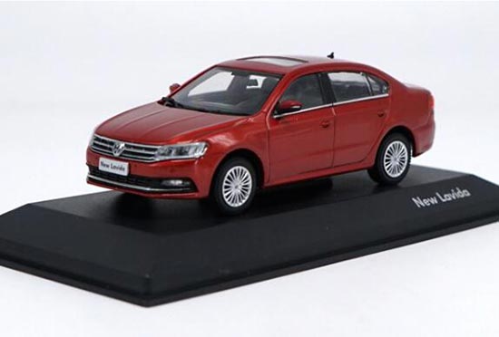 Silver /Red 1:43 Scale Diecast Volkswagen New Lavida 2015 Model