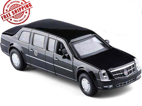 Black / White Kids 1:32 Scale Diecast Cadillac DTS Toy