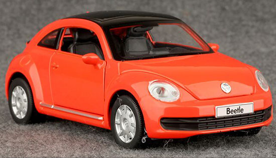 Red / Yellow / Green Kids 1:32 Scale Diecast VW Beetle Toy