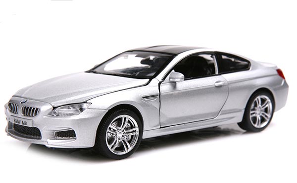 White / Blue / Red / Silver Kids 1:32 Scale Diecast BMW M6 Toy