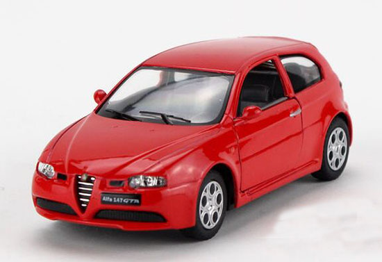 Red /Black /White /Blue Kids 1:36 Diecast Alfa Romeo 147 GTA Toy
