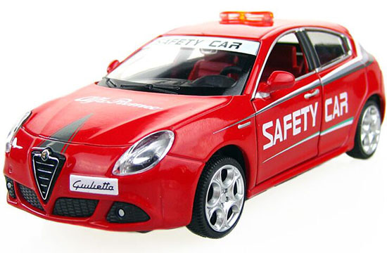 Kids 1:32 Red Safety Car Diecast Alfa Romeo Giulietta Toy