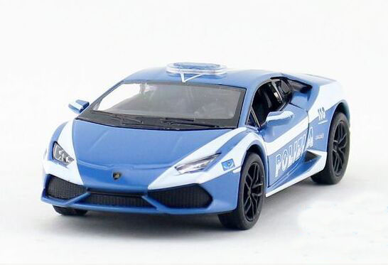 Blue Kids 1:36 Police Diecast Lamborghini Huracan LP610-4 Toy