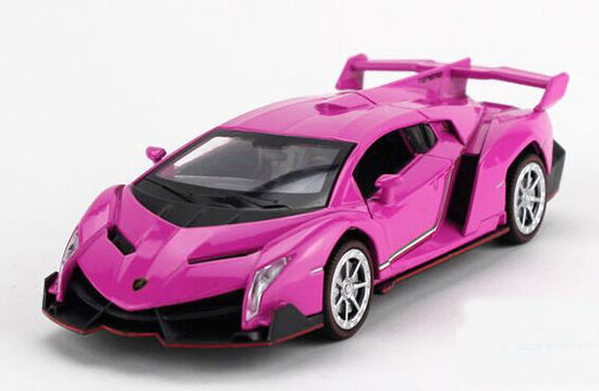Green / Yellow / Gray / Pink 1:32 Diecast Lamborghini Veneno Toy