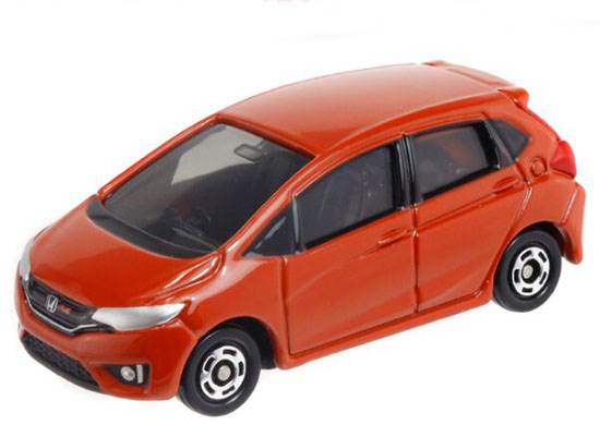 1:61 Mini Scale Kids Orange Diecast Honda Fit Toy