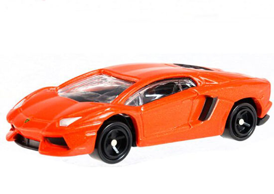 1:68 Orange NO.87 Diecast Lamborghini Aventador LP700-4 Toy