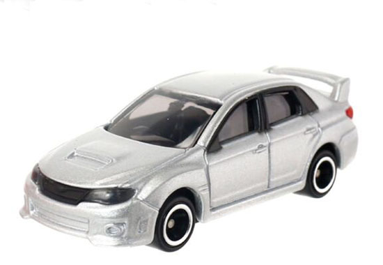 Kids 1:67 Silver NO.7 Diecast Subaru Impreza WRX STI 4door Toy