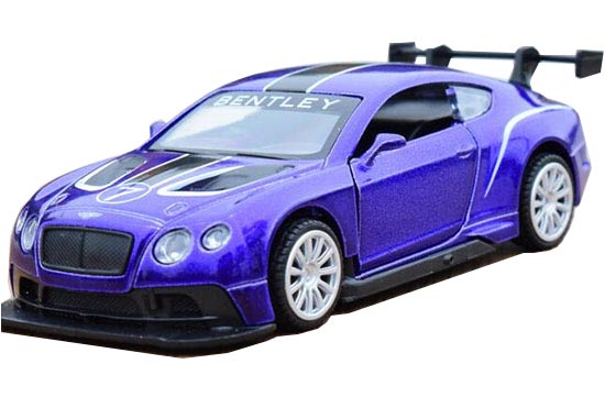 Kids 1:43 Red / Blue Diecast Bentley Continental GT3 Toy