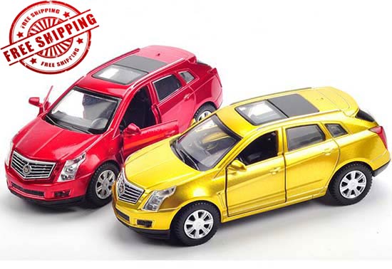 1:43 Scale Red / Golden Kids 2012 Diecast Cadillac SRX Toy