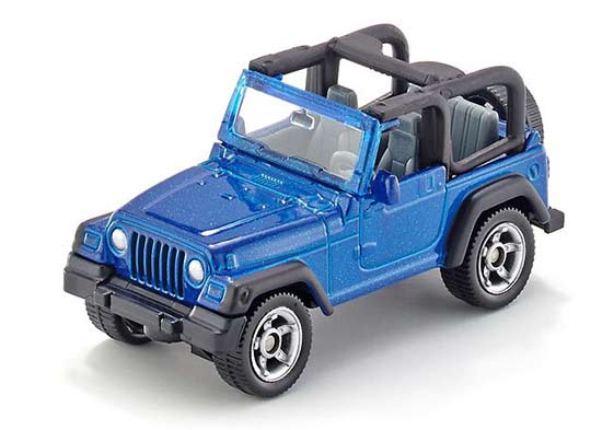 Mini Scale Kids Blue SIKU 1342 Diecast Jeep Wrangler Toy