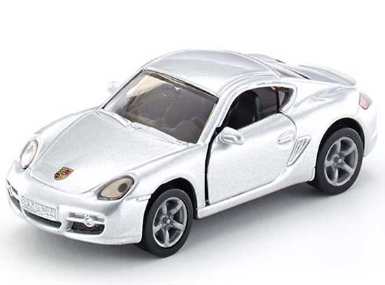 Mini Scale Kids Silver SIKU 1433 Diecast Porsche Cayman Toy
