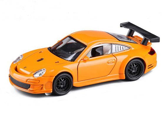 Kids Red / White / Orange 1:32 Scale Diecast Porsche 911 Toy