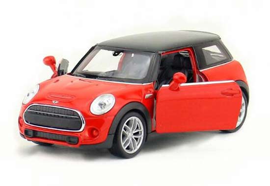 Welly Kids Red 1:36 Diecast Mini Cooper Hatch Toy