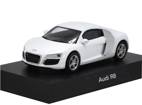 Black / White 1:64 Scale Kyosho Diecast Audi R8 Model