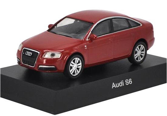 Black / Red 1:64 Scale Kyosho Diecast Audi S6 Model