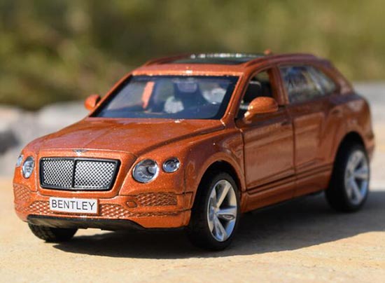 Black / Brown 1:43 Scale Diecast Bentley Bentayga SUV Toy