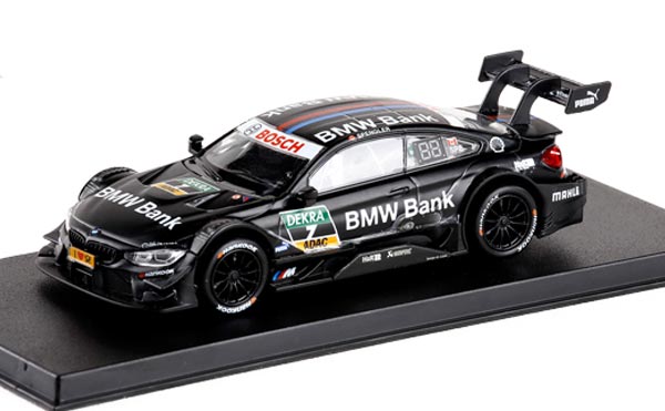 1:43 Scale Black NO.7 BMW BANK Painting Diecast BMW M4 DTM Toy