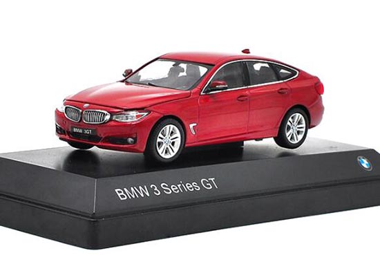 1:43 Scale White / Red / Black Diecast BMW 3 Series GT Model