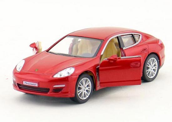 1:40 Blue / Silver / Red Diecast Porsche Panamera S Toy