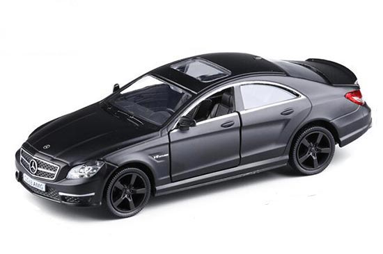 Matte Black 1:36 Diecast Mercedes-Benz CLS 63 AMG Car Toy