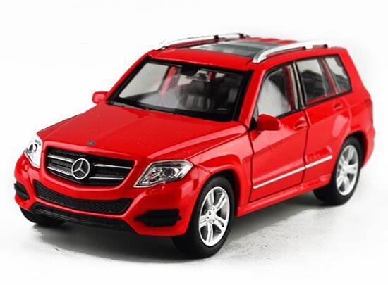 1:36 Welly Red / White Diecast Mercedes Benz GLK350 SUV Toy